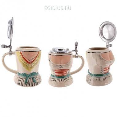 Пивные кружки с крышкой