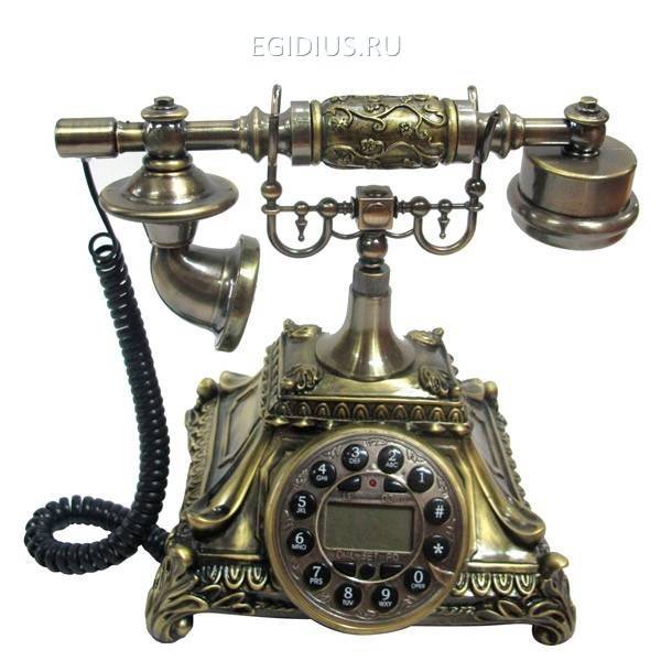 Телефон-ретро, L19 W16 H23 см 81-0006 фото 1 &mdash; Egidius.ru