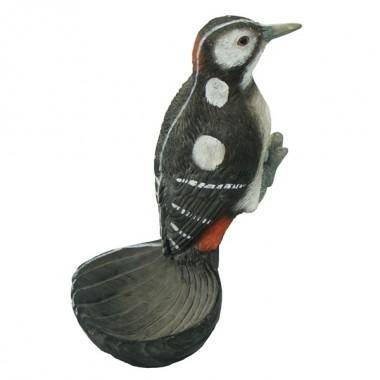 Фигура садовая навесная кормушка &quot;Дятел&quot; L10.5W11.5H26см 81-6667 — Egidius.ru