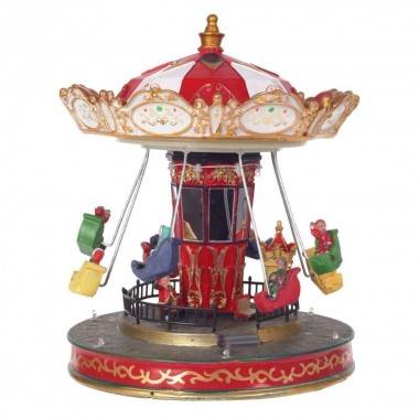 Фигурка декоративная  с движущимися элементами и подсветкой. АА*3шт (не прилаг.), 20,5х20,5х25,5см 84-0421 — Egidius.ru