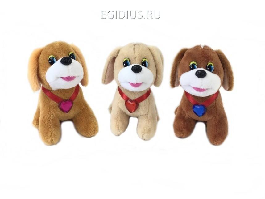 Мягкая игрушка-брелок 8см Собачка-127 (музыкальн) 281-090 фото 1 — Egidius.ru