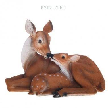 Фигура садовая &quot;Олениха с олененком&quot; L39W20H25 см 81-6202 — Egidius.ru