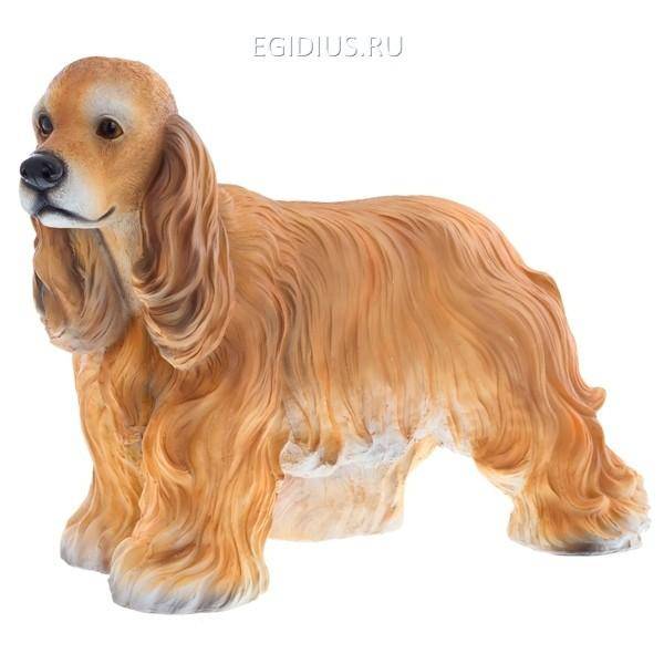 Садовая фигура из полистоуна Американский коккер спаниель L40W12H42 см 81-6379 фото 1 &mdash; Egidius.ru