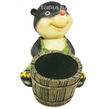 Кашпо для дачи Крот-мальчик L24W17H19см 81-6457 — Egidius.ru