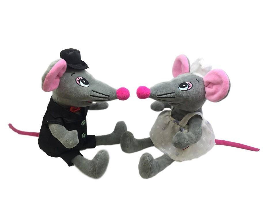 Поющая и танцующая игрушка Мышка, мальчик и девочка 2-1-094 фото 1 — Egidius.ru