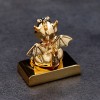Фигурка дракон с кристалами Swarovski (Сваровски) пожеланием здоровья 4*3*4 см 3-2-184 фото 5 &mdash; Egidius.ru