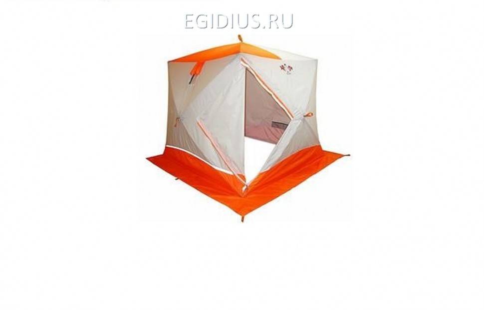 Палатка зимняя Призма Премиум (1- сл.) (бело/оранжевый) 11-0618 фото 1 &mdash; Egidius.ru