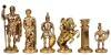 Шахматный набор  "Греко-Романский Период"  (корич. мет. доска 44х44, дер. короб, фигуры золото/бронза) 31-0787 фото 4 &mdash; Egidius.ru