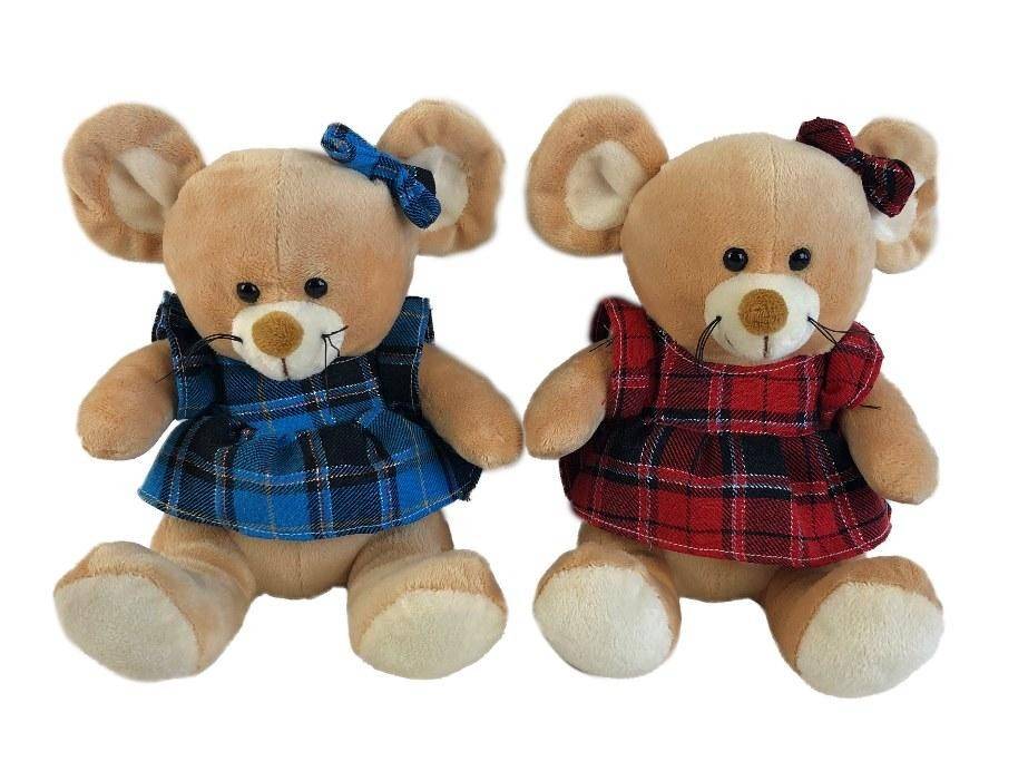 Мягкая игрушка Мышка в платье 20 см символ года 2020 2-1-062 фото 1 &mdash; Egidius.ru