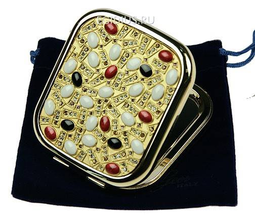 Зеркальце со стразами "LA GEER"  105-327 фото 1 — Egidius.ru