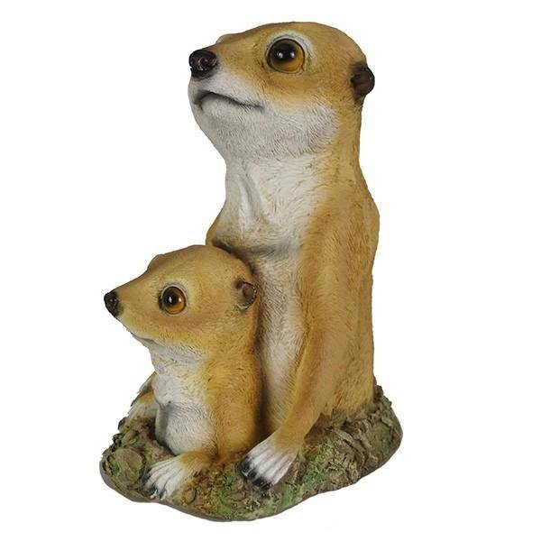 Фигура для сада и дачи "Сурикаты выглядывают из норки"L15W12H20см 81-6668 фото 1 — Egidius.ru