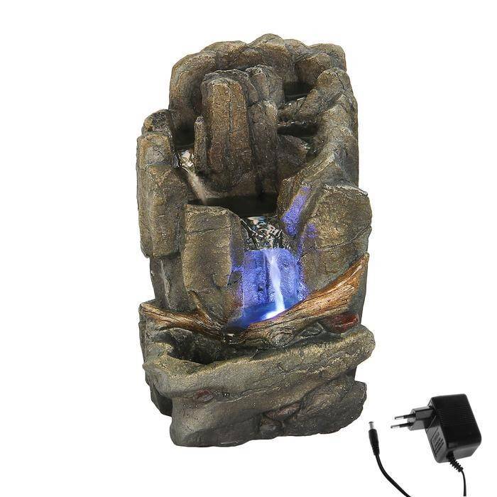 Фонтан "Скала" каменный спуск 13*17*27 см 803-011 фото 1 &mdash; Egidius.ru