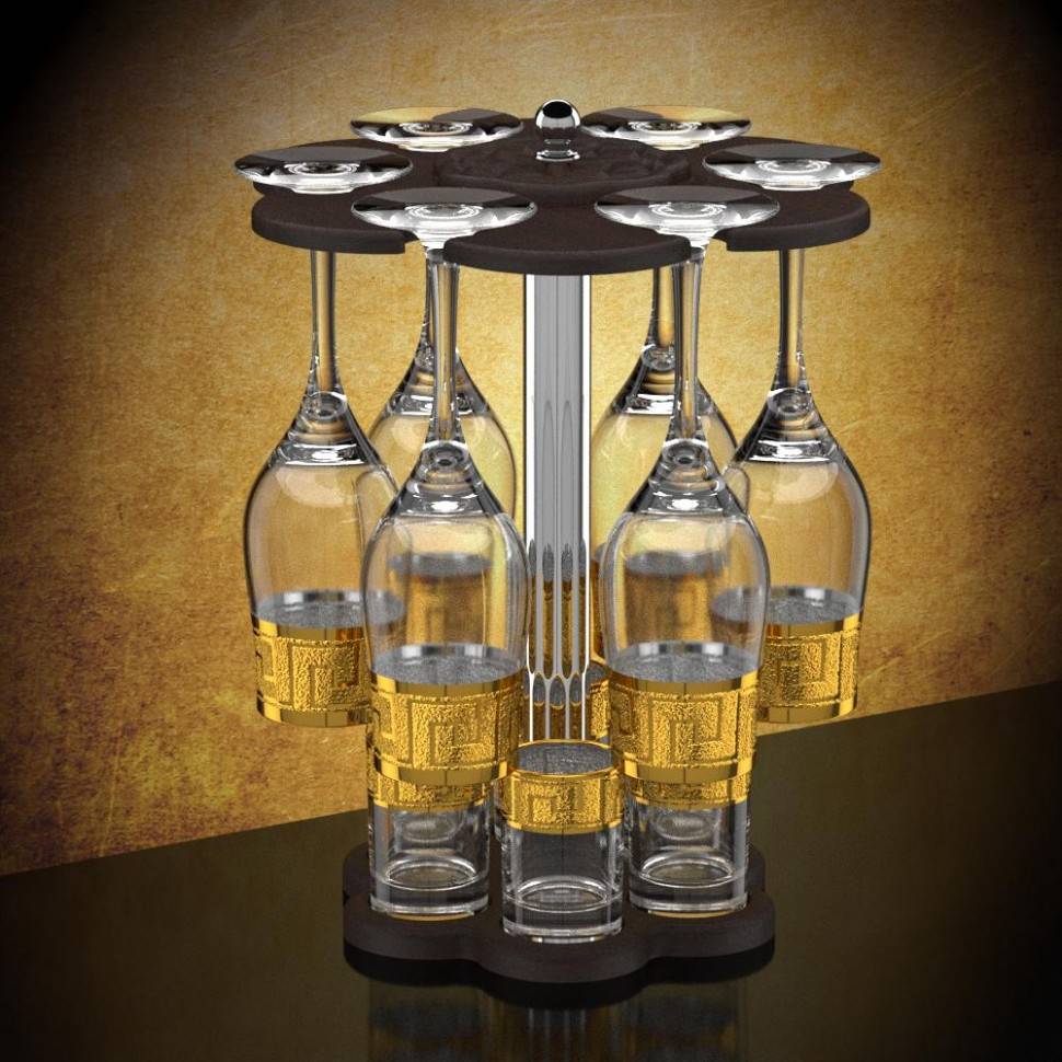 Мини-бар 12 предметов 160 Греция (темный) 71-0014 фото 1 &mdash; Egidius.ru