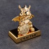 Фигурка дракон с кристалами Swarovski (Сваровски) пожеланием счастья 4*3*4 см 3-2-185 фото 2 — Egidius.ru