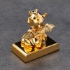 Фигурка дракон с кристалами Swarovski (Сваровски) пожеланием счастья 4*3*4 см 3-2-185 фото 4 — Egidius.ru