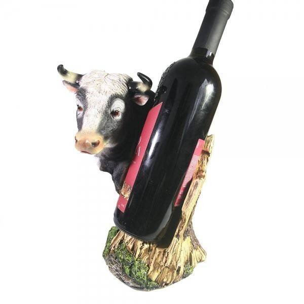 Подставка под бутылку Бык (черный) L16W21H25 82-1937 фото 1 &mdash; Egidius.ru
