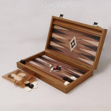 Нарды в дер кейсе, цвет - орех 31-1059 — Egidius.ru