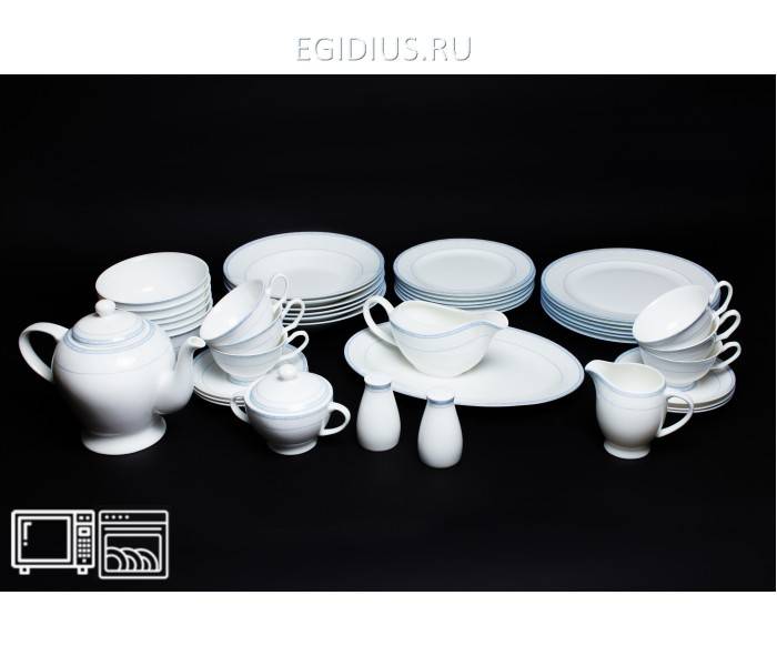 Чайно-Столовый сервиз на 6 персон 45 предметов Утренний 650-006 фото 1 &mdash; Egidius.ru