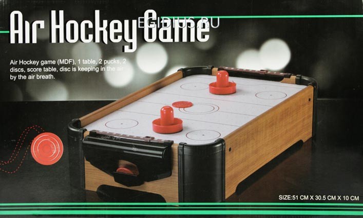 Игра настольная Аэрохоккей 31*56*10см  116-440 фото 1 &mdash; Egidius.ru
