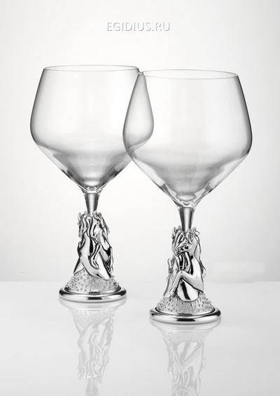 Подарочный набор бокалов под вино "Настроение" 404-047 фото 1 &mdash; Egidius.ru