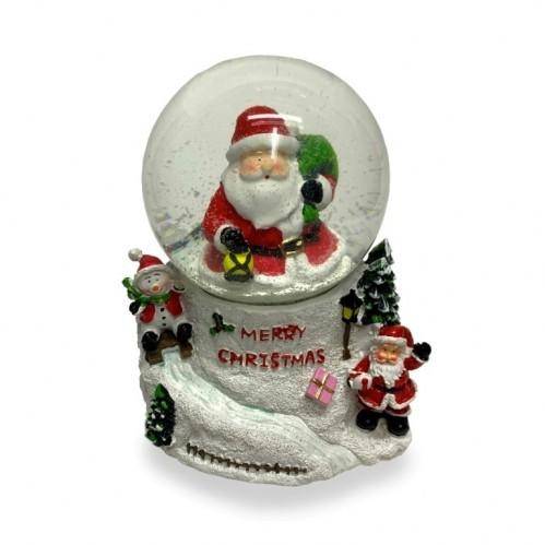 Шар Новогодний, музыкальный на батарейках с поддувкой 2 вида(дед мороз, снеговик) 3-1-253 фото 1 — Egidius.ru