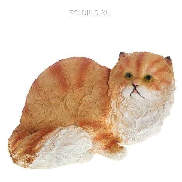 Фигура для сада Кот персидский лежит L31W22H20 см 81-6153 фото 1 — Egidius.ru