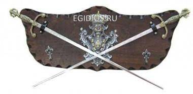 Коллаж-ключница &quot;Шпаги&quot; 27*27см 102-810 — Egidius.ru