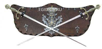 Коллаж-ключница "Шпаги" 27*27см 102-810 фото 1 — Egidius.ru