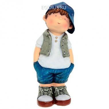 Фигура декоративная Мальчик руки в брюкиL17W15H42cm 81-6380 — Egidius.ru
