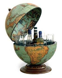 Глобус-бар настольный 40*50h (Лагуна) 700-030 фото 1 — Egidius.ru