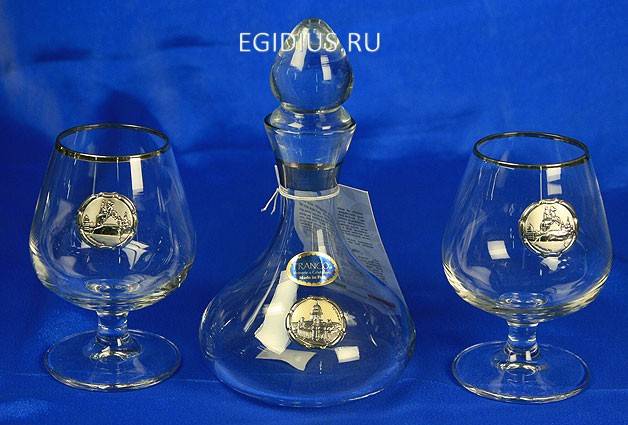 Подарочный набор для ликёра и водки Северная столица 16см  105-713 фото 1 &mdash; Egidius.ru