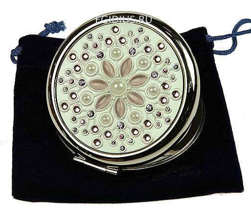 Зеркальце со стразами "LA GEER"  105-328 фото 1 — Egidius.ru