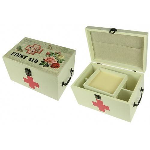 Шкатулка для хранения мед препаратов "Винтаж" 18*29*16см 115-007 фото 1 — Egidius.ru