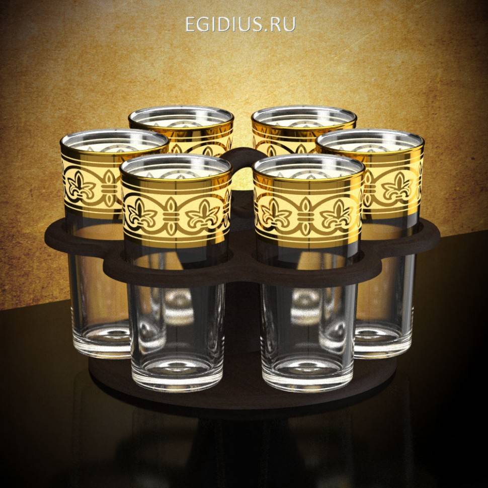 Мини-бар 6 предметов Ромашка большая Флоренция 71-0130 фото 1 — Egidius.ru