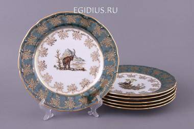 Набор тарелок из 6 шт.&quot;зеленая охота&quot; диаметр=25 см. 300-505 — Egidius.ru