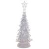 Фигурка декоративная с подсветкой и эффектом вьюги "Ёлка", L15 W11,5 H26 см, (3хАА, не прилаг) 80-0928 фото 1 — Egidius.ru