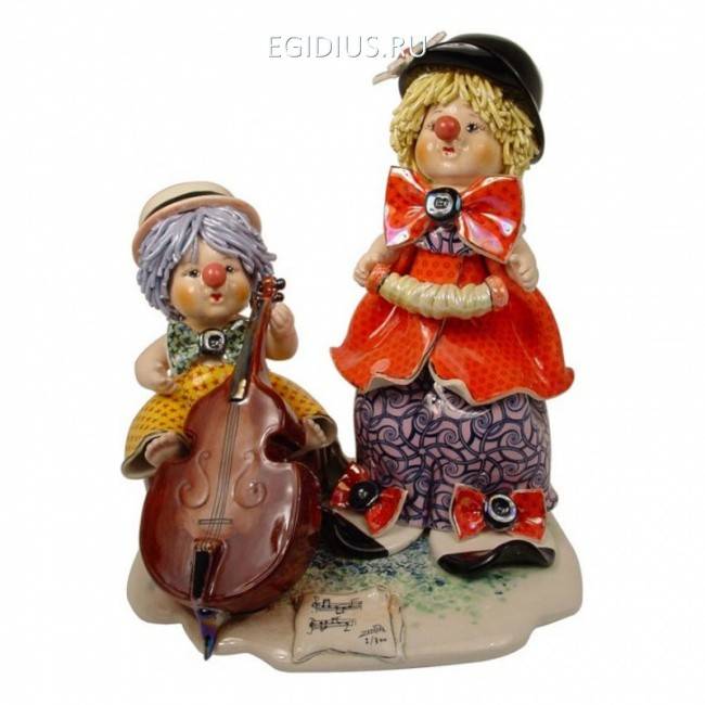 Клоуны - музыканты h24 cm 705-208 фото 1 — Egidius.ru