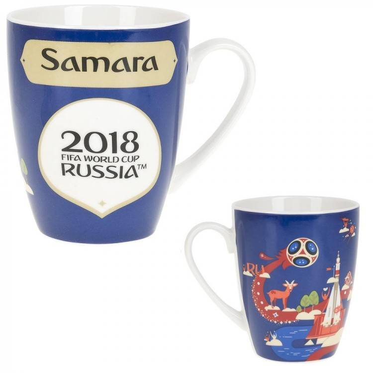 Кружка фарфоровая "ЧМ 2018/Samara" v=360мл.  406-159