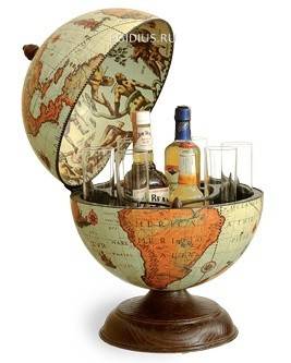Глобус-бар настольный д.40  (Сафари) 700-031 фото 1 — Egidius.ru