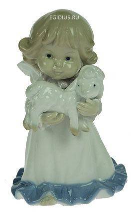 Статуэтка " Ангелочек", фарфор 15см 113-031 фото 1 — Egidius.ru