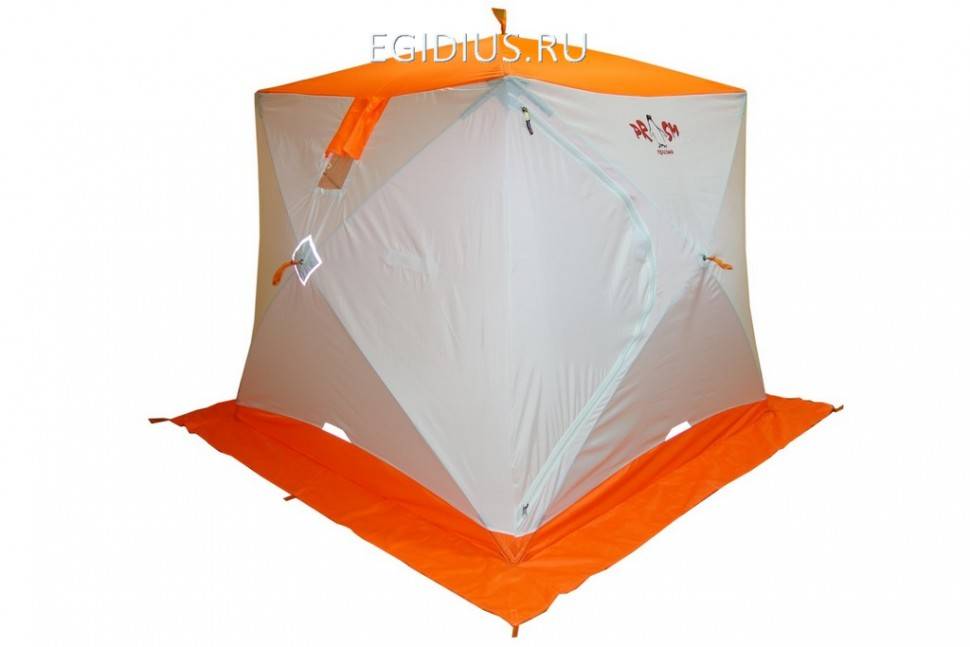 Палатка зимняя Пингвин Призма (1- сл.) (бело/оранжевый) 11-0620 фото 1 &mdash; Egidius.ru