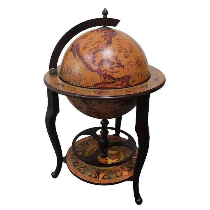 Глобус-бар напольный d 45, на ножках стационарный 31-0058 фото 1 — Egidius.ru