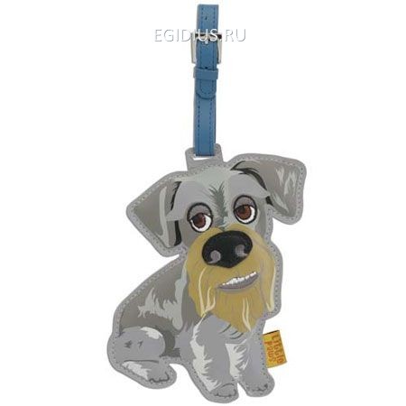Кожаный ярлык на сумку: Schnauzer  201-532 фото 1 — Egidius.ru