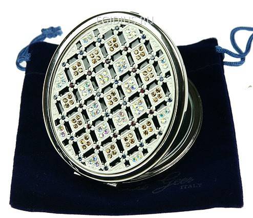 Зеркальце со стразами "LA GEER"  105-329 фото 1 — Egidius.ru