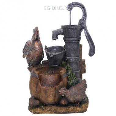 Фонтан Петух, L49 W42 H67см 81-2312 — Egidius.ru