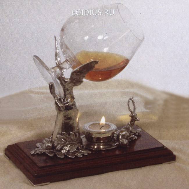 Коньячница с подогревом "Охота" Олень, 23*1 701-022 фото 1 &mdash; Egidius.ru