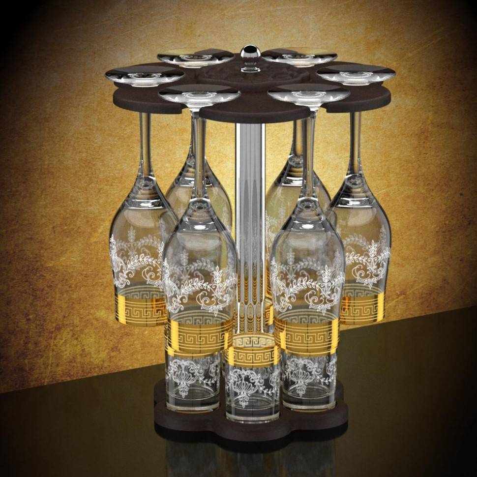 Мини-бар 12 предметов 160 Барокко (темный) 71-0016 фото 1 &mdash; Egidius.ru