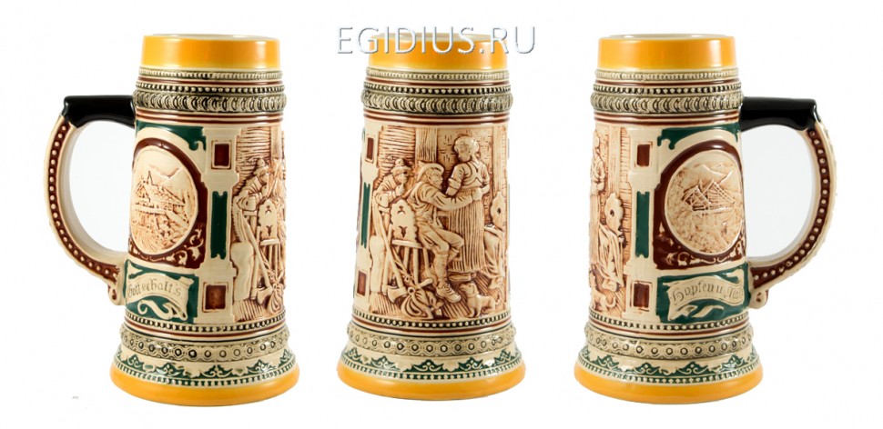 Пивная кружка коллекционная В таверне 22см, 850мл  111-197 фото 1 &mdash; Egidius.ru