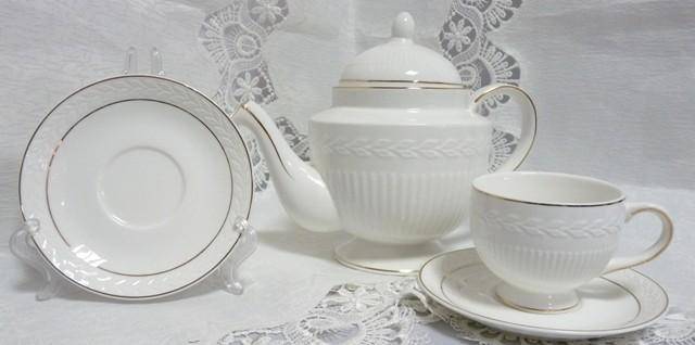 Чайный набор 13 пр."Ампир",чайник 1,2л.,чашка 220мл. 21-1003 фото 1 — Egidius.ru