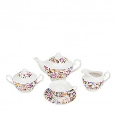 Чайный сервиз 15пр. &quot;Лето в Европе&quot; v=180/400/500/1100мл. (фарфор)  408-114 — Egidius.ru